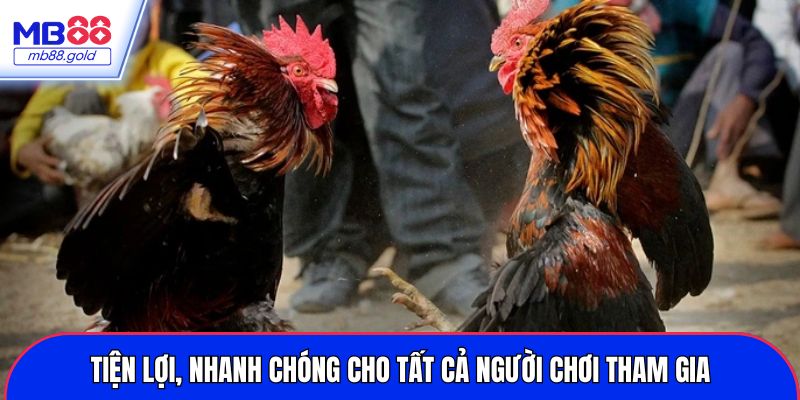 Tiện lợi, nhanh chóng cho tất cả người chơi tham gia